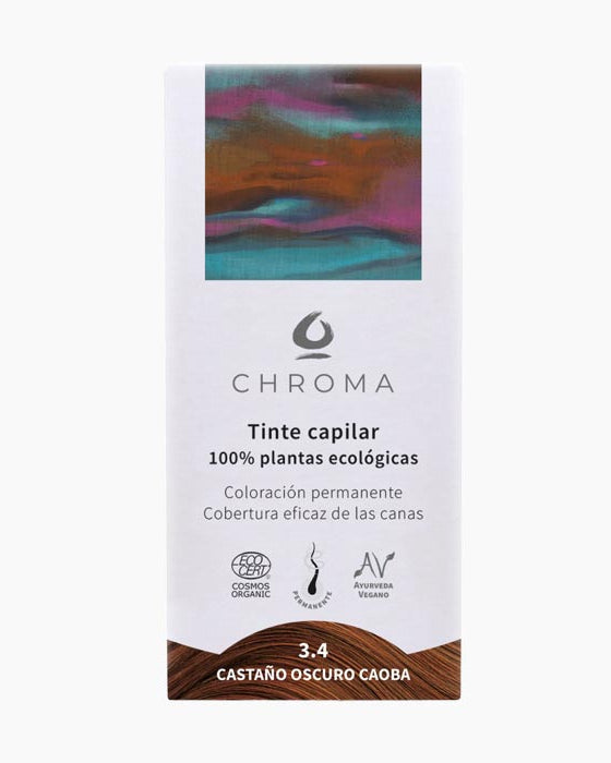 Tint 3.4 Castany fosc caoba-Chroma-Tarannà Cosmetica Natural 🌿