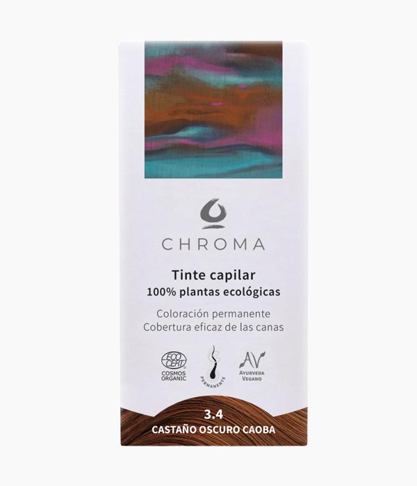 Tint 3.4 Castany fosc caoba-Chroma-Tarannà Cosmetica Natural 🌿