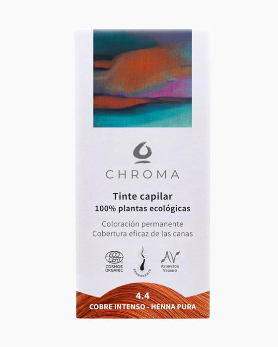 Tint 4.4 Coure intens - Henna pura-Chroma-Tarannà Cosmetica Natural 🌿