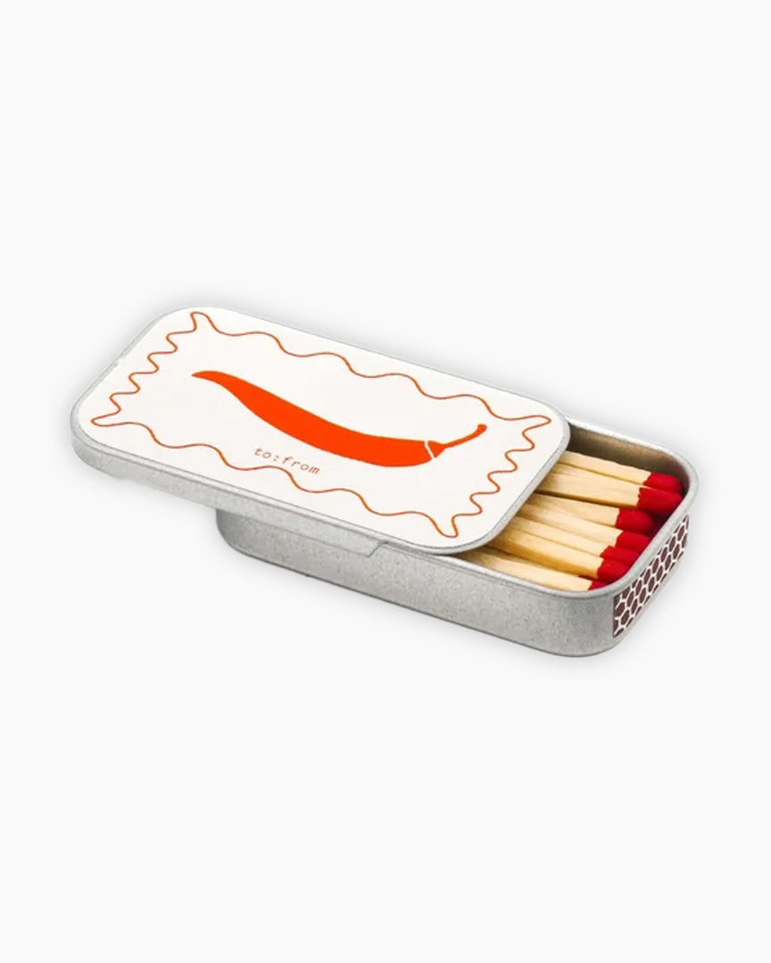 Caja de cerillas diseño pepperoncino original para decoración moderna del hogar