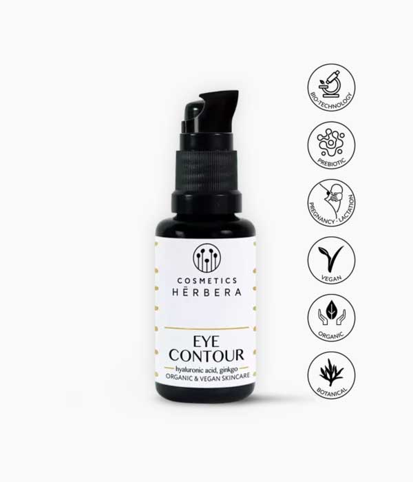 Contorn d'ulls amb Àcid Hialurònic, Gingko i Cafè-Herbera-Tarannà Cosmetica Natural 🌿