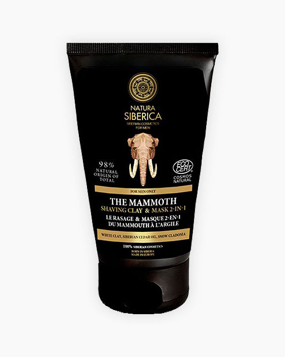 El Mamut, crema d'afaitat, 2 en 1. Sabó i mascareta facial-Natura Siberica-Tarannà Cosmetica Natural