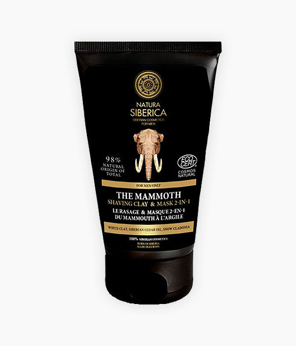 El Mamut, crema d'afaitat, 2 en 1. Sabó i mascareta facial-Natura Siberica-Tarannà Cosmetica Natural