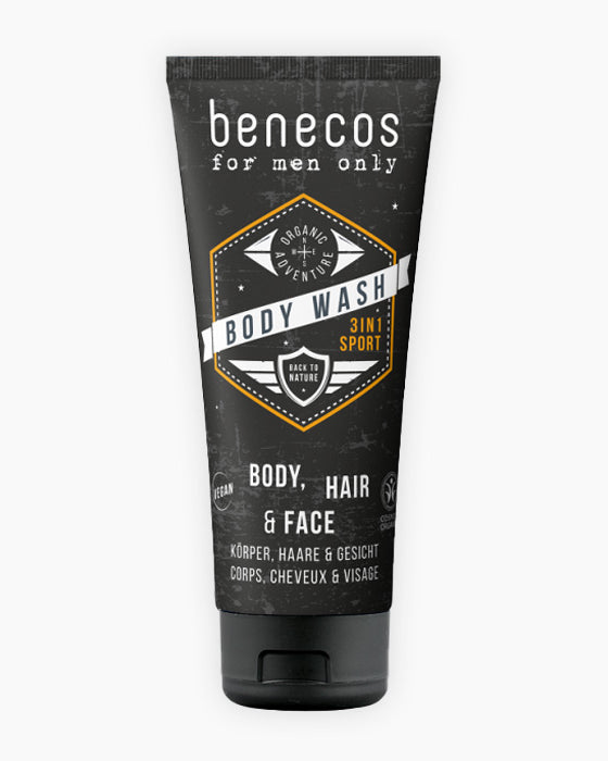 Gel de dutxa Sport Body wash 3 en 1-Benecos-Tarannà Cosmetica Natural 🌿