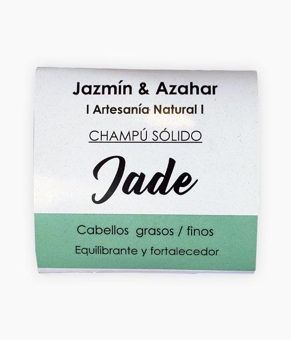 Xampú Jade, equilibrant i enfortidor - Jazmín&Azahar - Tarannà Cosmetica Natural 🌿