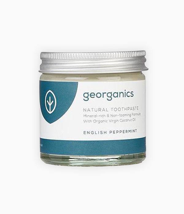 Dentífric natural amb Oli de coco + Menta Peppermint (60 ml) - Georganics | Tarannà Cosmetica Natural