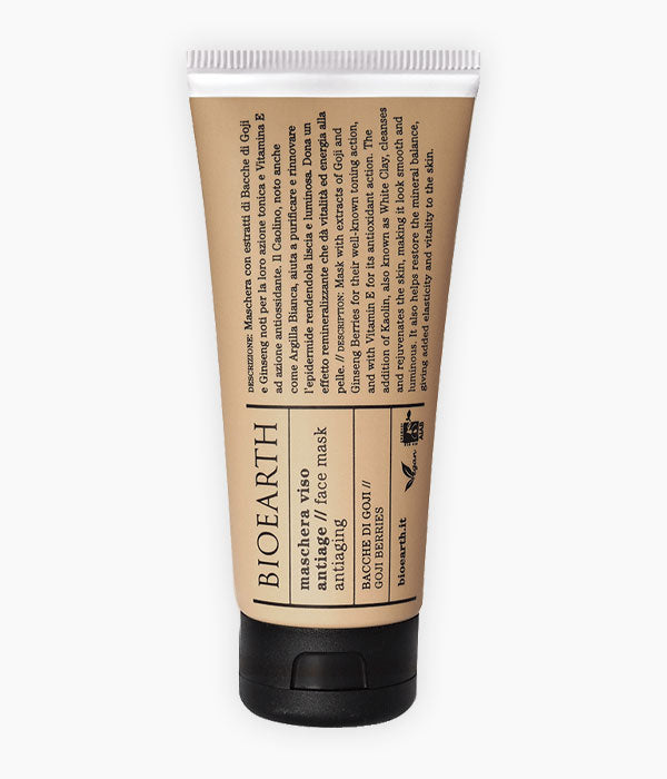 Mascareta facial Antioxidant amb Baies de Goji-Bioearth-Tarannà Cosmetica Natural