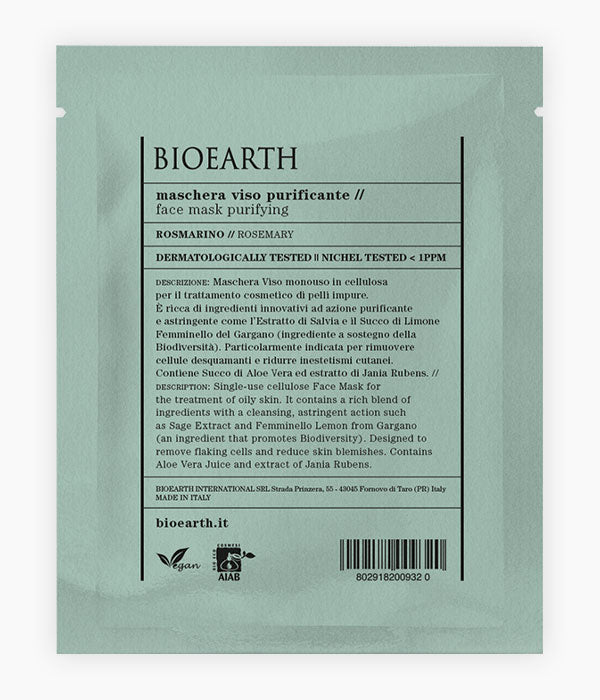 Mascareta facial Purificant de Romaní-Bioearth-Tarannà Cosmetica Natural