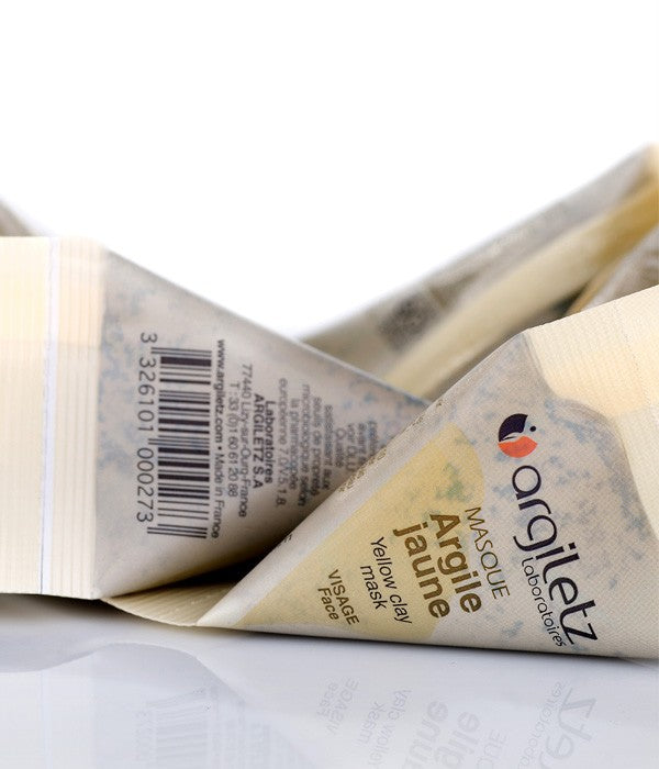 Monodosi mascareta facial d'argila groga - Argiletz | Tarannà Cosmetica Natural