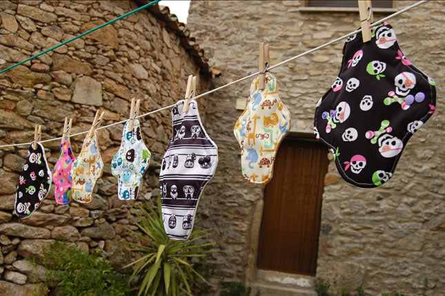 Compreses de tela amb cotó orgànic