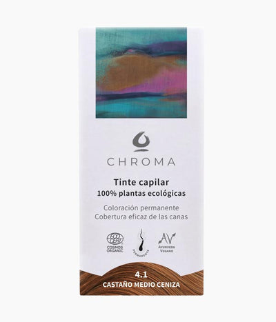 Tint 4.1 Castany mitjà cendra-Chroma-Tarannà Cosmetica Natural 🌿