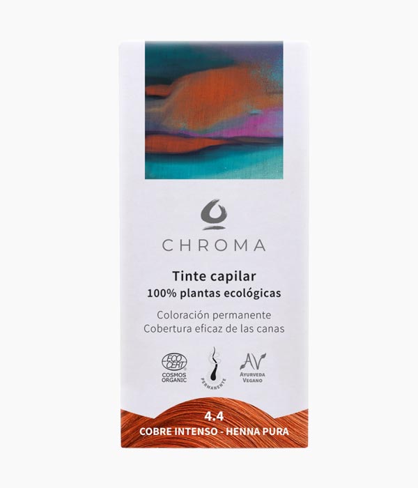 Tint 4.4 Coure intens - Henna pura-Chroma-Tarannà Cosmetica Natural 🌿