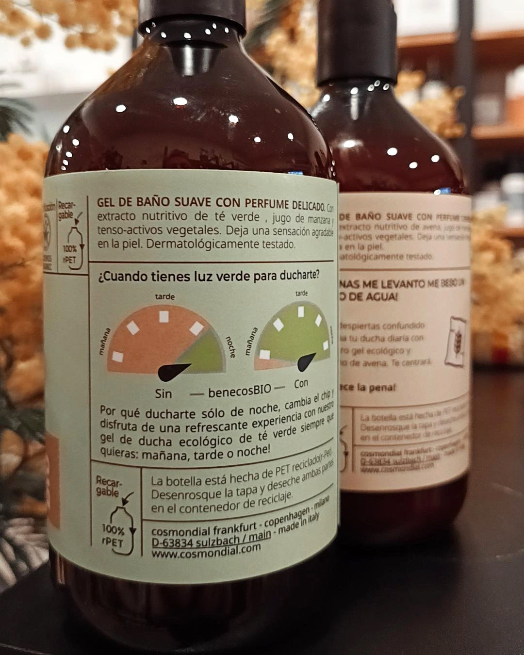 Gel de dutxa Te verd - Cos - Tarannà, botiga de cosmètica natural a Manresa