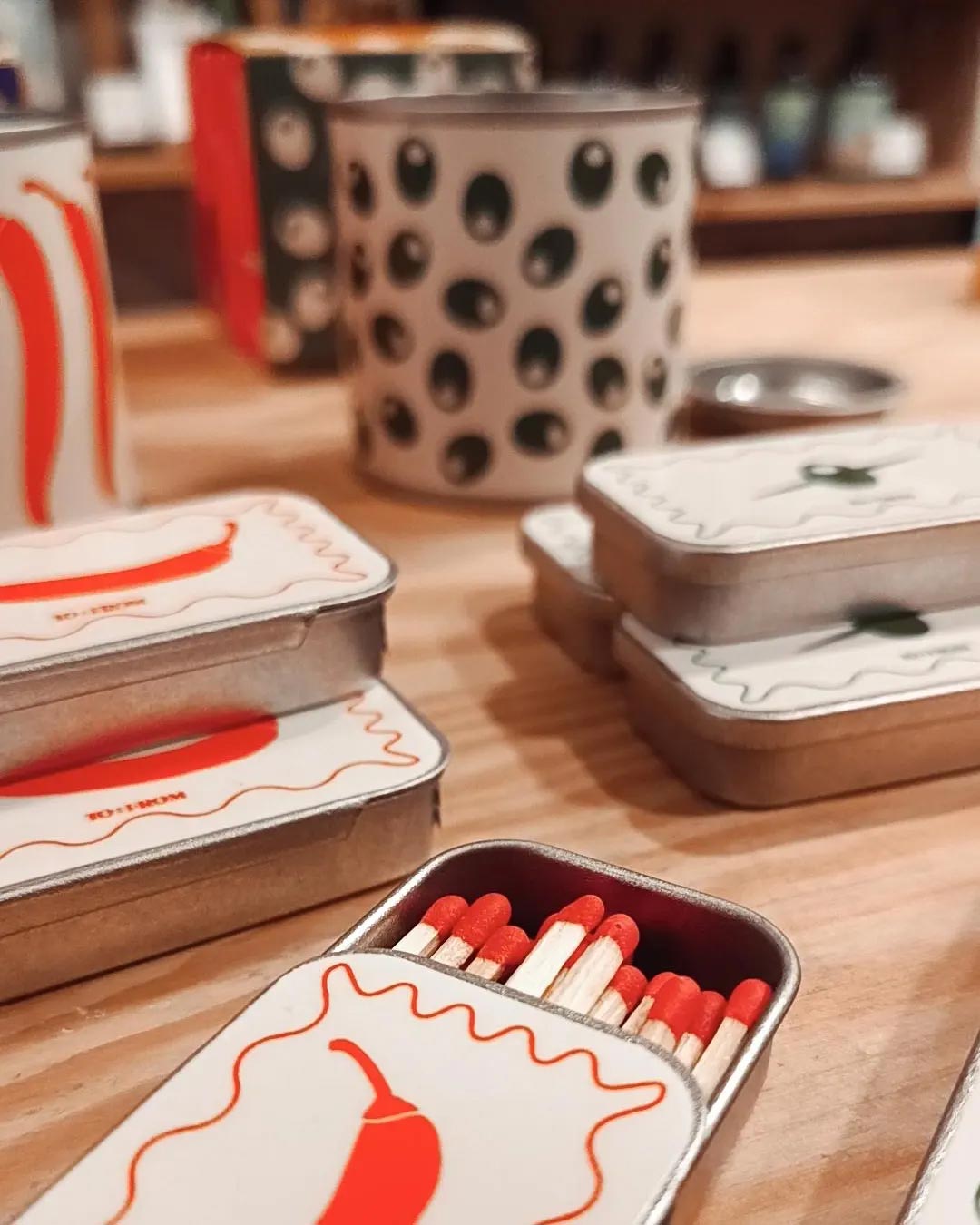 Caja de cerillas diseño pepperoncino original para decoración moderna del hogar