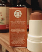 Colorete barra maquillaje natural tono fresa fácil de aplicar