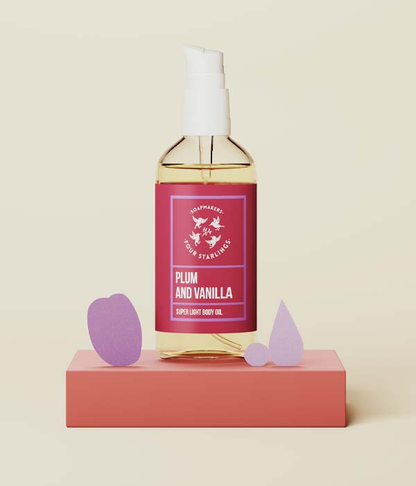 Oli corporal de Pruna i Vainilla - Cos - Tarannà, botiga de cosmètica natural a Manresa