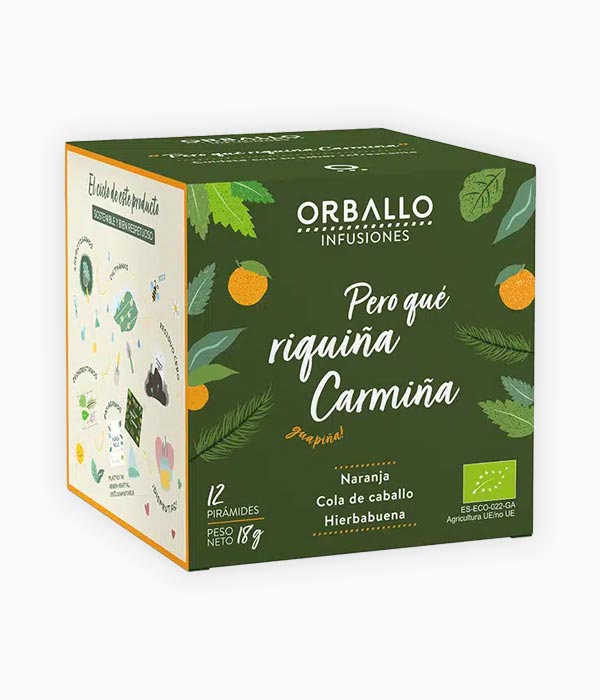 Infusió Però que Riquiña, Carmiña - I també... - Tarannà, botiga de cosmètica natural a Manresa