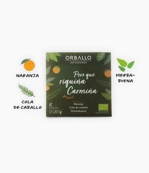 Infusió Però que Riquiña, Carmiña - I també... - Tarannà, botiga de cosmètica natural a Manresa