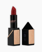 Barra de labios roja cremosa hidratante con acabado intenso y duradero