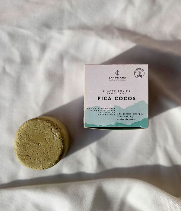 Xampú sòlid Pica Cocos, anti polls-Santulana-Tarannà Cosmetica Natural 🌿