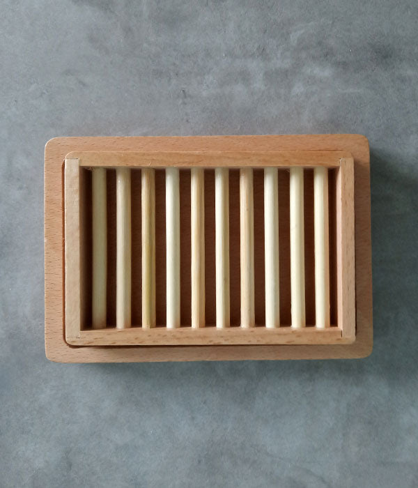 Sabonera doble de fusta - Accessoris - Tarannà, botiga de cosmètica natural a Manresa