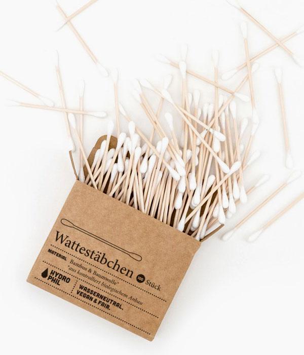 Bastonets de bambú i cotó - Hydrophil | Tarannà Cosmetica Natural