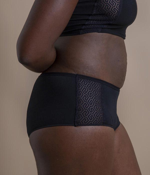 calceta menstrual negra