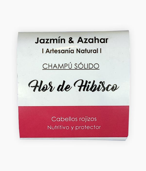 Xampú Flor d'Hibisc, nutritiu i protector per a cabells vermellosos - Jazmín&Azahar - Tarannà Cosmetica Natural 🌿