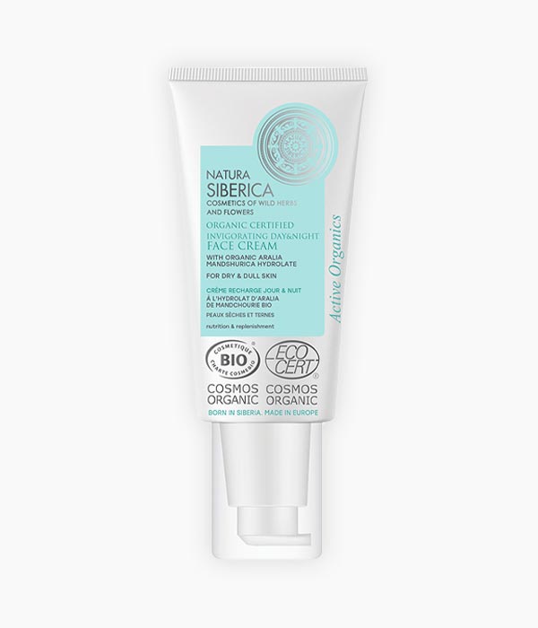Crema facial dia i nit Vigoritzant - Natura Siberica - Aquesta crema hidrata profundament nodrint i tonificant la pell seca durant tot el dia. deixant-la suau i vellutada. Ideal per a pells seques i apagades. Amb hidrolat d'Aràlia Mandshurica, rica en flavonoides, Vitamina B i C, que reté l'aigua, suavitza i dóna confort a la pell. L'Àcid Hialurònic, s'encarrega de donar fermesa i elasticitat a la pell mentre que el Pi siberià, la nodreix i la suavitza la pell. La Vitamina E, és un un potent ant