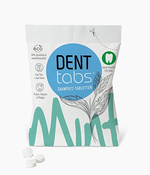 Dentífric en pastilles de Menta-Denttabs-Tarannà Cosmetica Natural