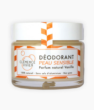 Desodorant natural en crema - Pell sensible. Aroma Vainilla - Clemence & Vivien | Tarannà Cosmetica Natural